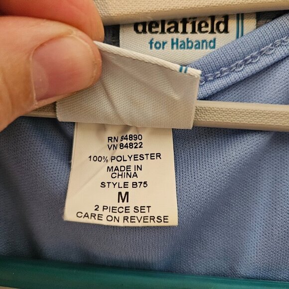 Asrian Delafield Two Layer Blue Top - Picture 6 of 10